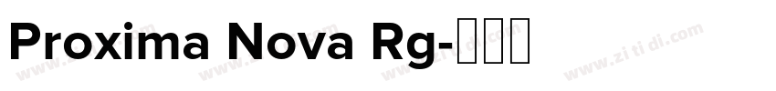 Proxima Nova Rg字体转换